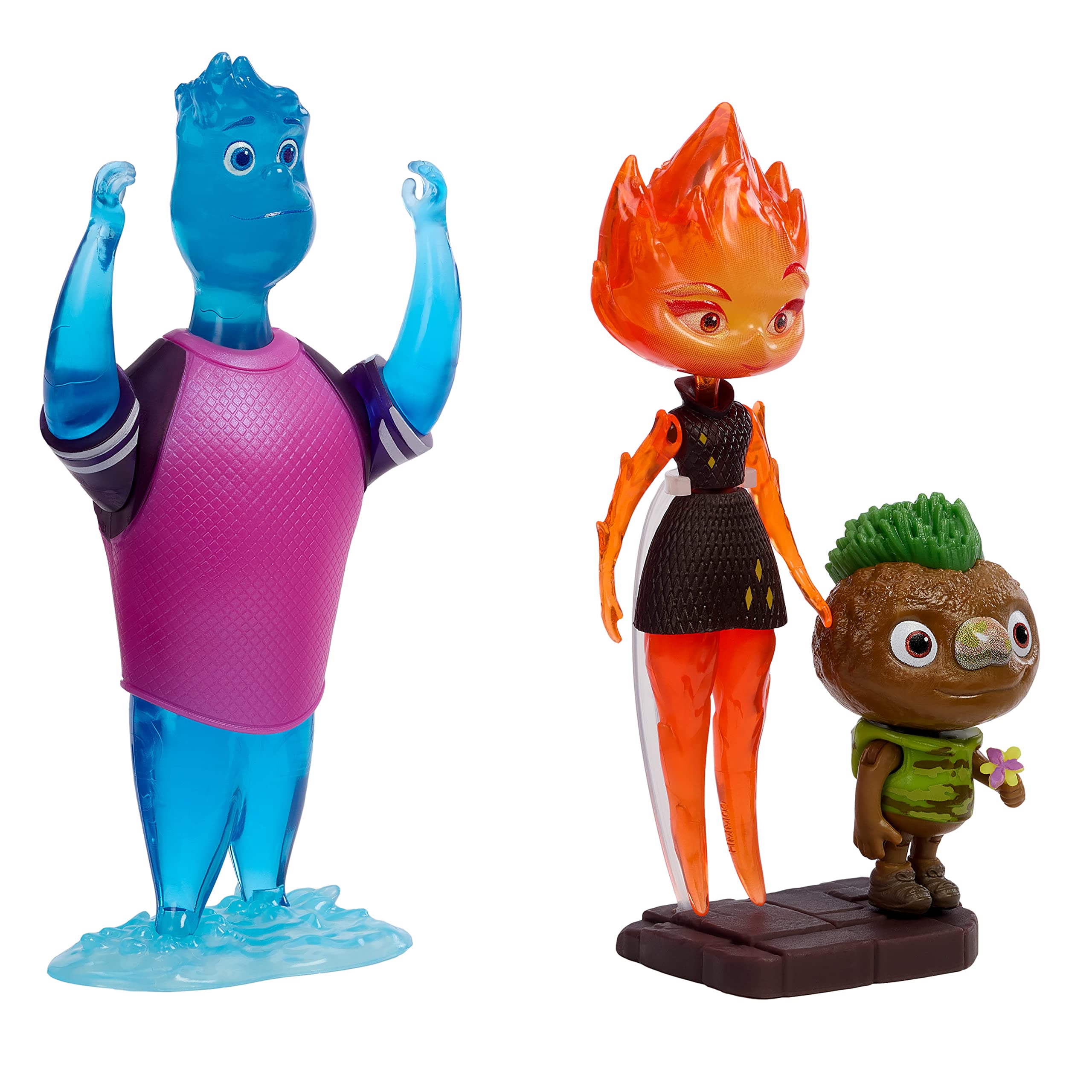 Foto 2 pulgar | Figura De Acción Disney Pixar Elemental, Paquete De 3, Wade Ember Clod - Venta Internacional.