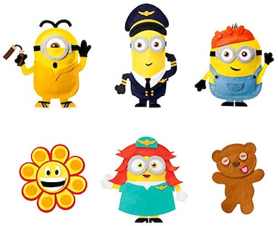 Foto 2 | Minions: El Auge Del Kit Minipeluches Mattel - Venta Internacional