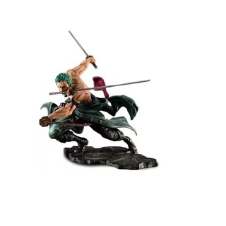 Foto 1 | Figura De Acción Roronoa Zoro De Una Sola Pieza, Anime, Pvc, 13 Cm, Con 3 Swo - Venta Internacional.