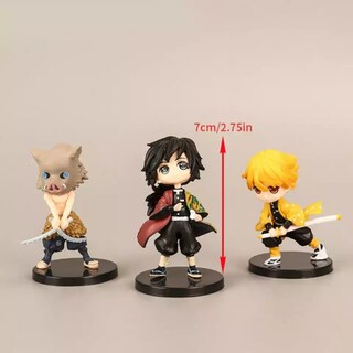 Foto 2 | Set De Figuras Demon Slayer Kimetsu No Yaiba Nezuko X6 7 Cm - Venta Internacional.