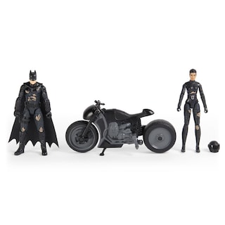 Foto 2 | Figuras Batman Movie: Selina Kyle y Batman en Moto 4''