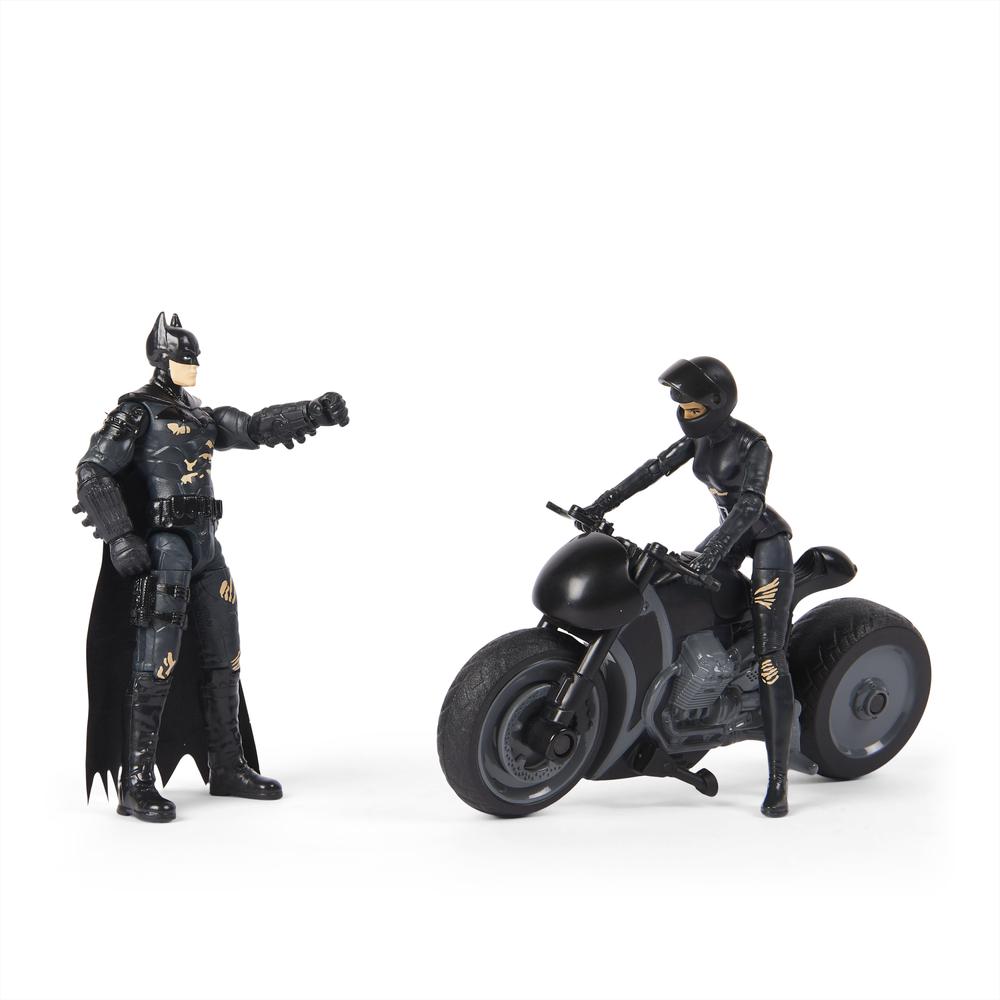 Foto 4 pulgar | Figuras Batman Movie: Selina Kyle y Batman en Moto 4''