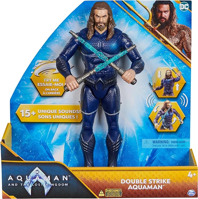 Figura de Acción Aquaman Dc Comics con 15 Sonidos