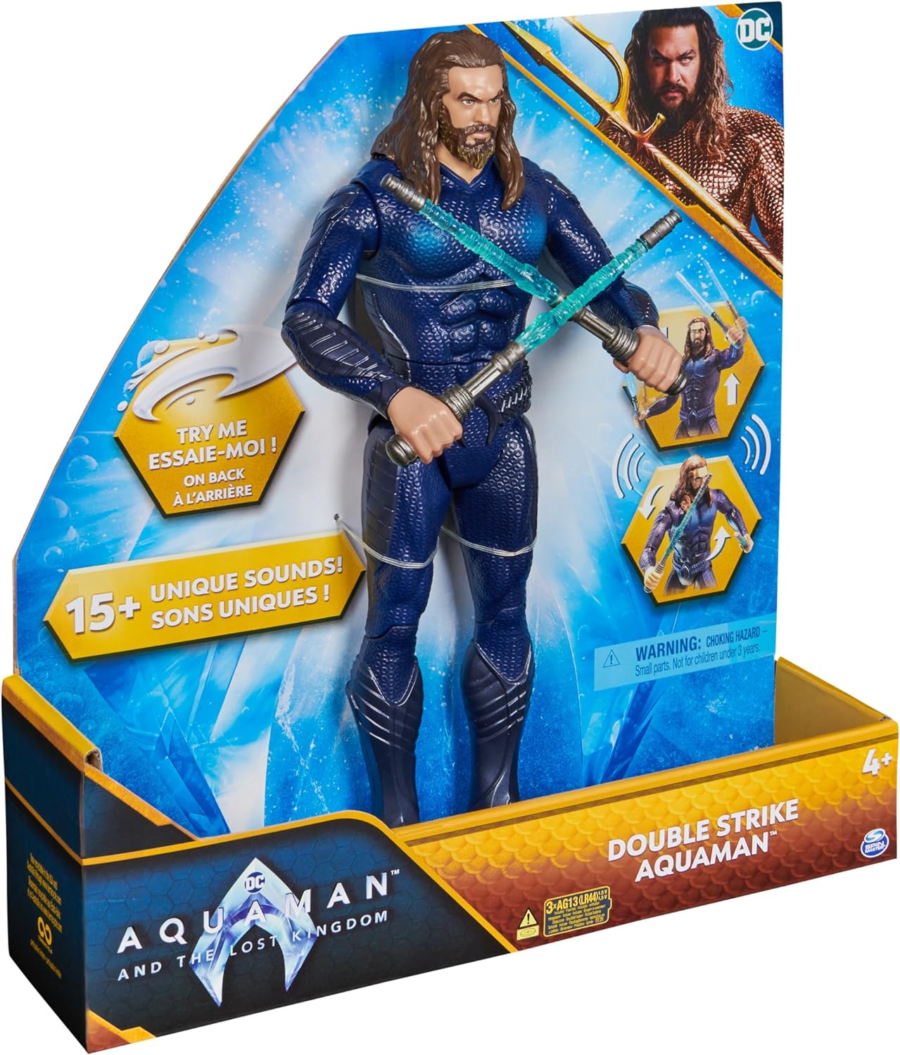 Foto 3 pulgar | Figura de Acción Aquaman Dc Comics con 15 Sonidos
