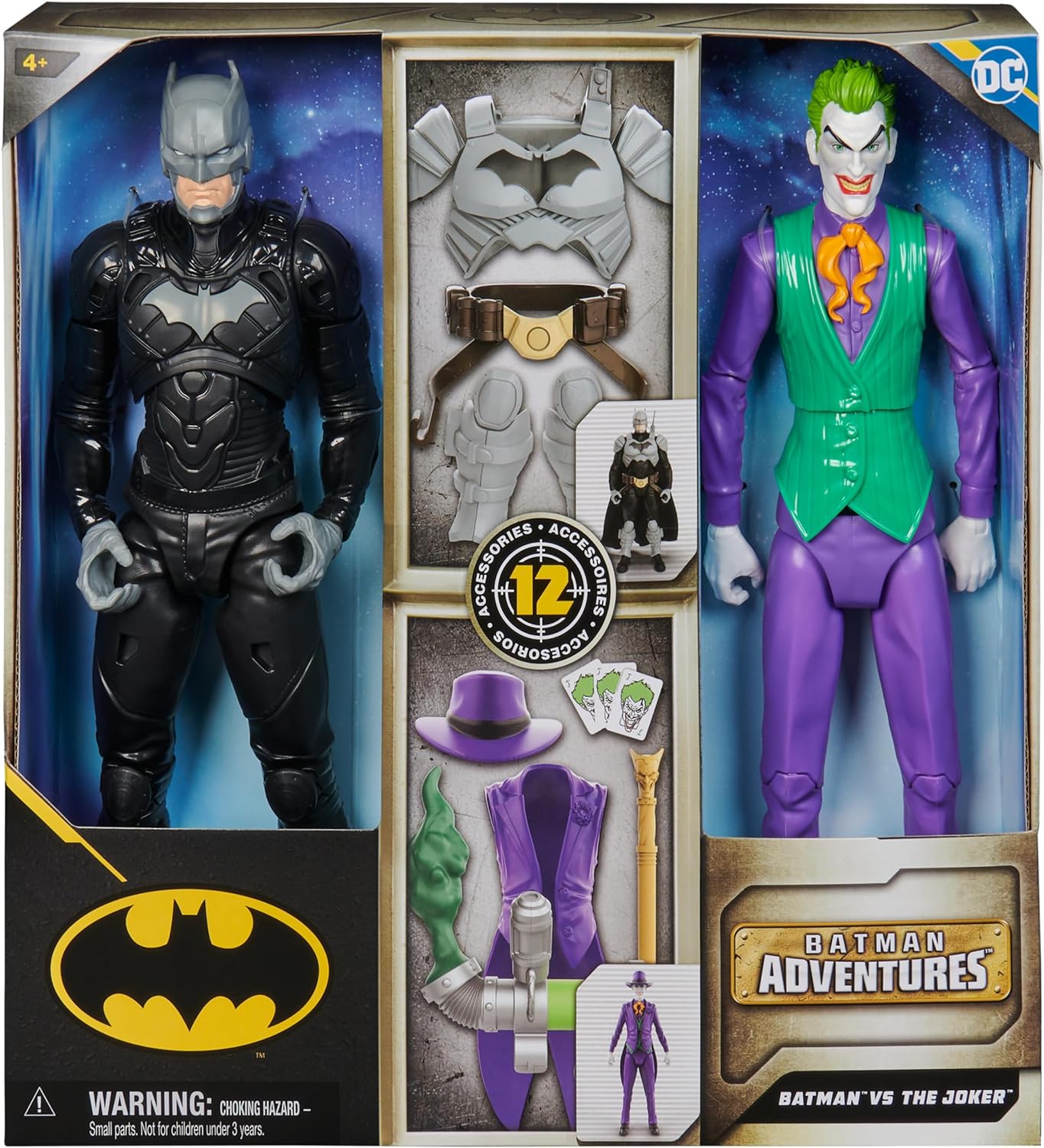 Foto 2 pulgar | Set de Figuras Batman Vs Joker  Aventures Dc Comics