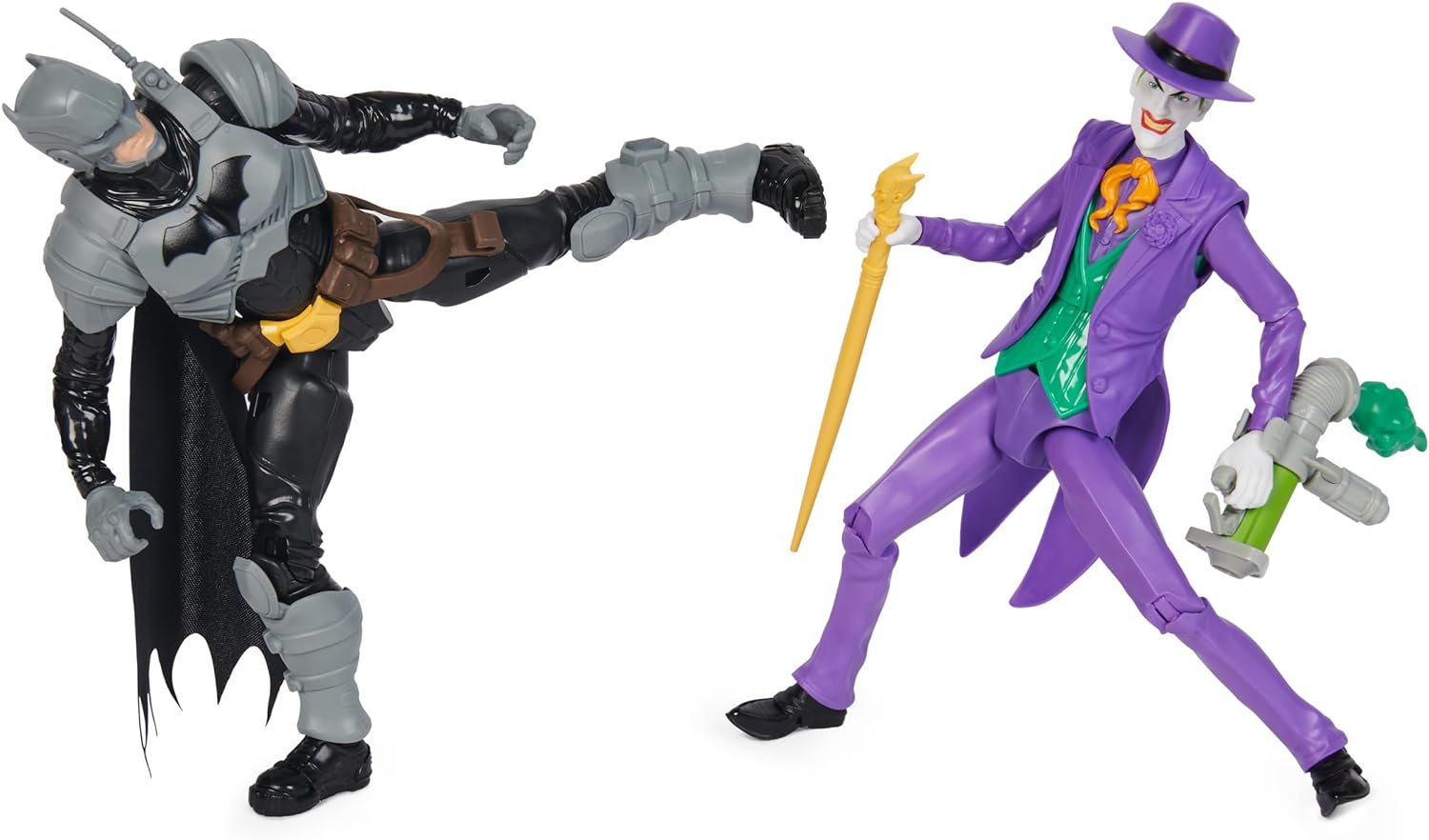 Foto 7 pulgar | Set de Figuras Batman Vs Joker  Aventures Dc Comics