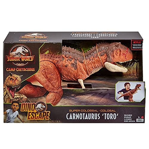 Foto 7 | Figura De Acción Jurassic World Dino Escape Carnotaurus Toro - Venta Internacional.