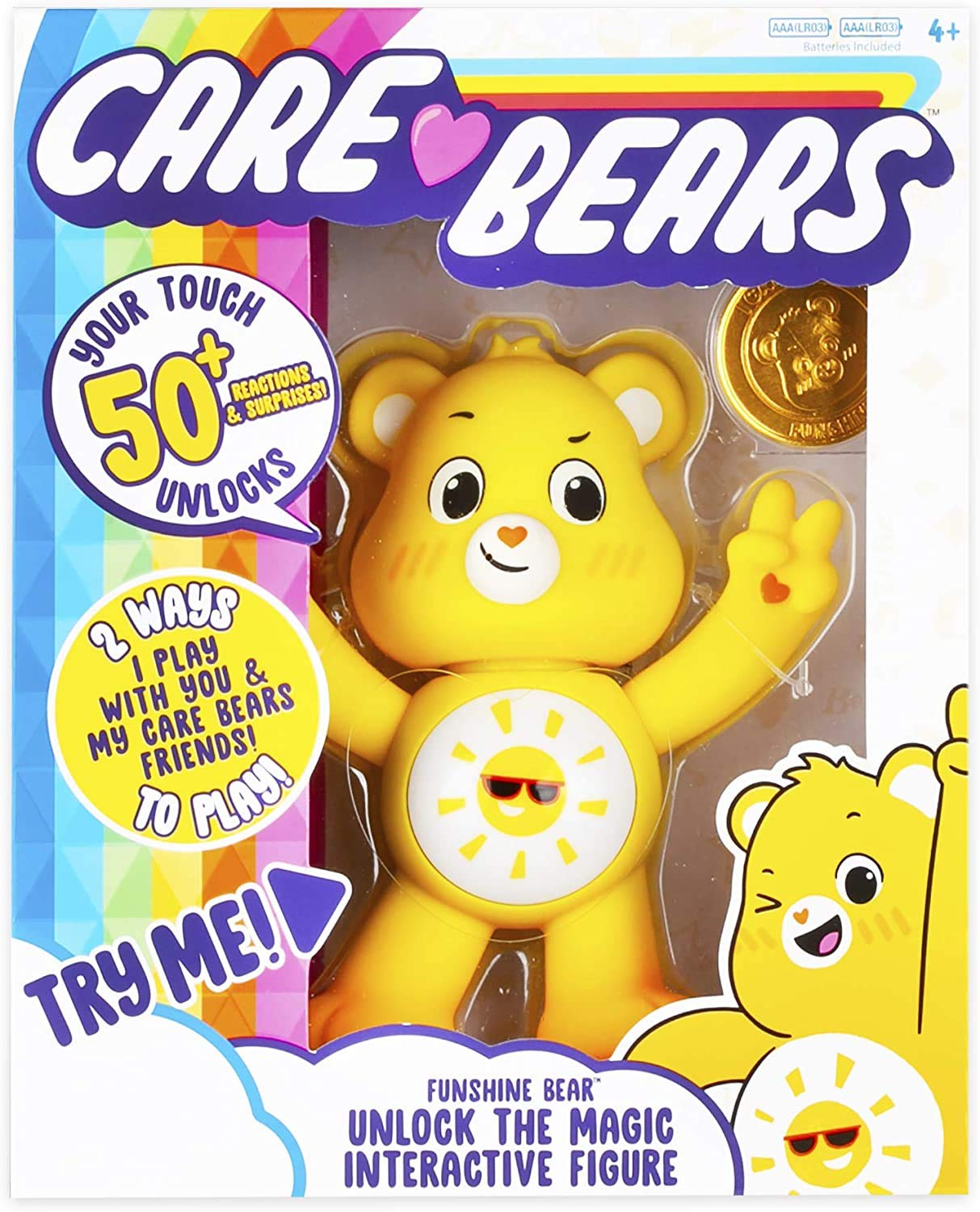 Foto 1 | Figura Coleccionable Interactiva Care Bears Funshine Bear - Venta Internacional