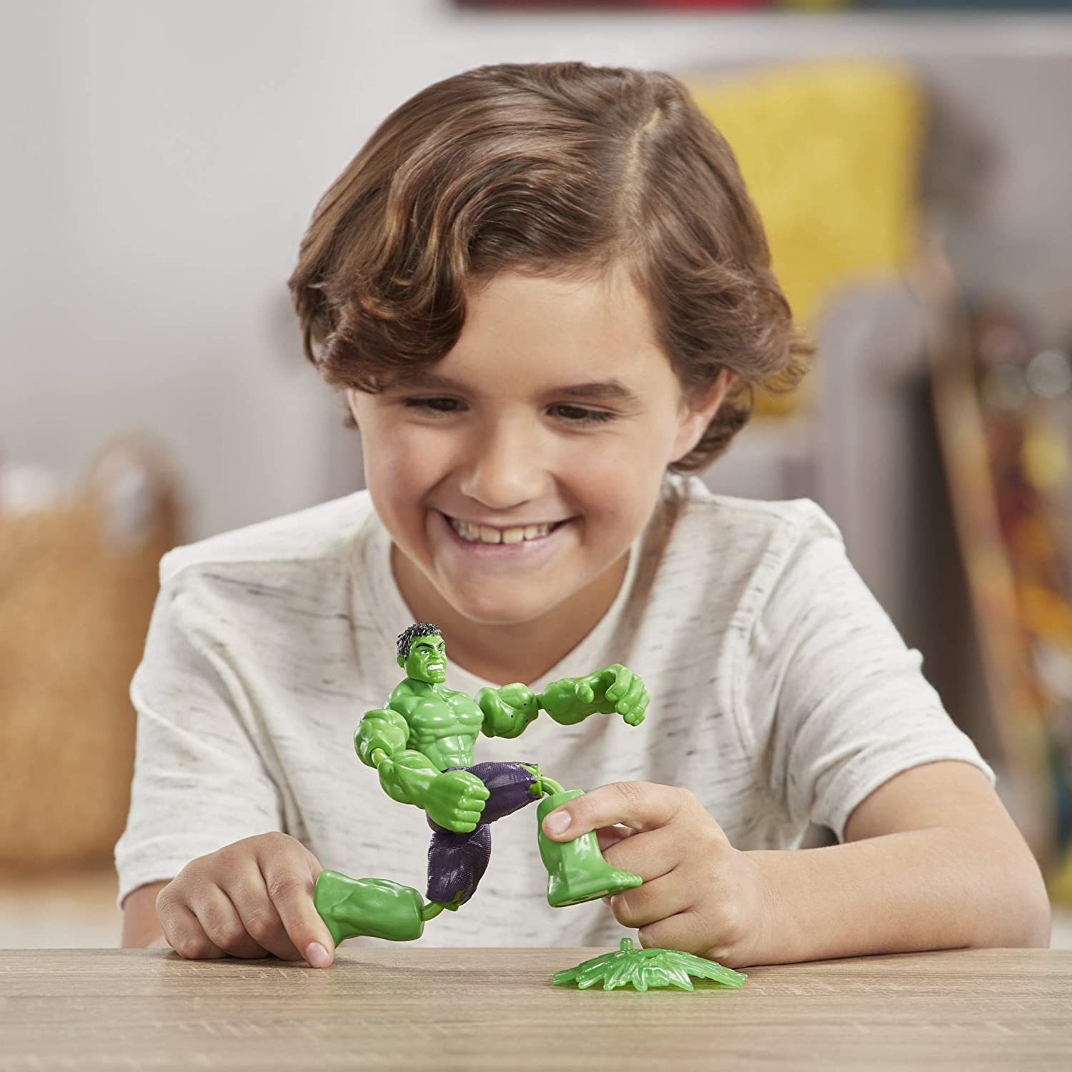 Foto 7 | Figura De Acción Hulk Bend And Flex Marvel De 6 Pulgadas De  - Venta Internacional.
