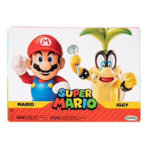 Foto 2 pulgar | Figura De Acción Super Mario Nintendo 4 - Mario Vs. Iggy Koopa - Venta Internacional.