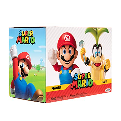Foto 8 pulgar | Figura De Acción Super Mario Nintendo 4 - Mario Vs. Iggy Koopa - Venta Internacional.