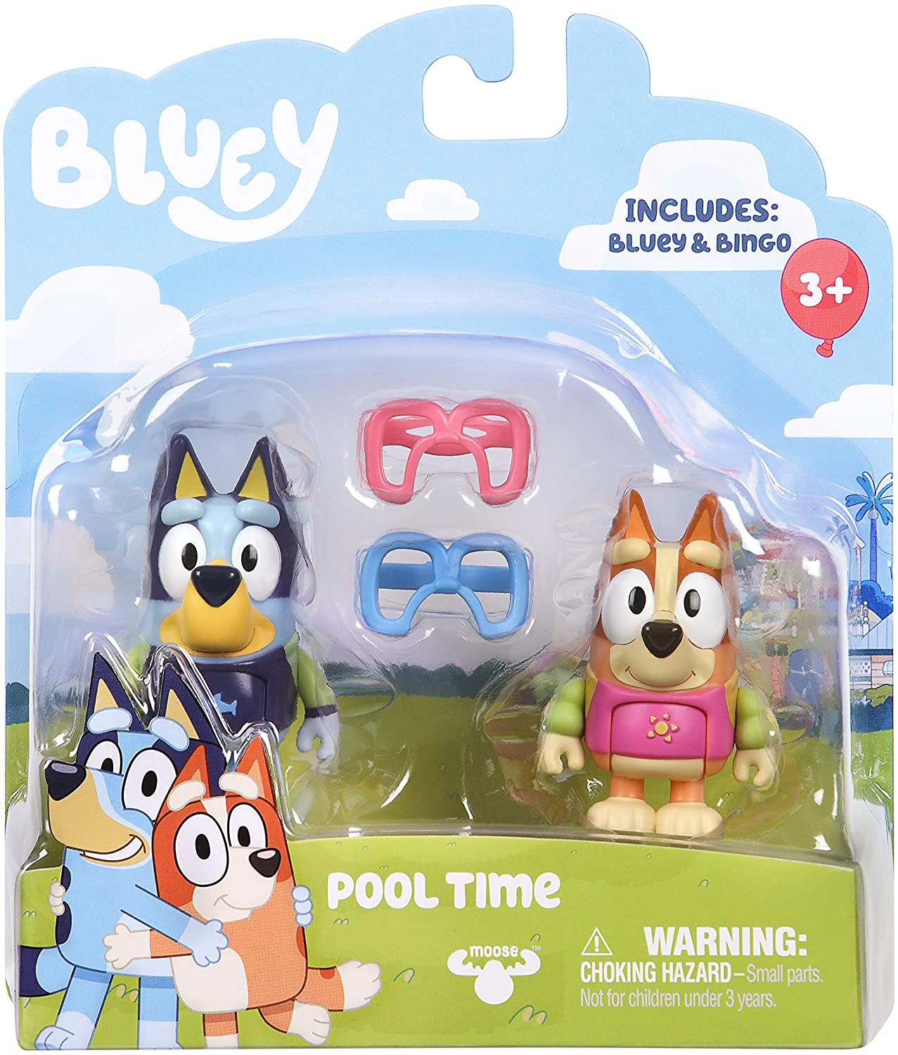 Foto 6 pulgar | Paquete De 3 Magdalenas Y Calcetines De Bingo De Figure Bluey Cousins, 6,35 Cm - Venta Internacional.