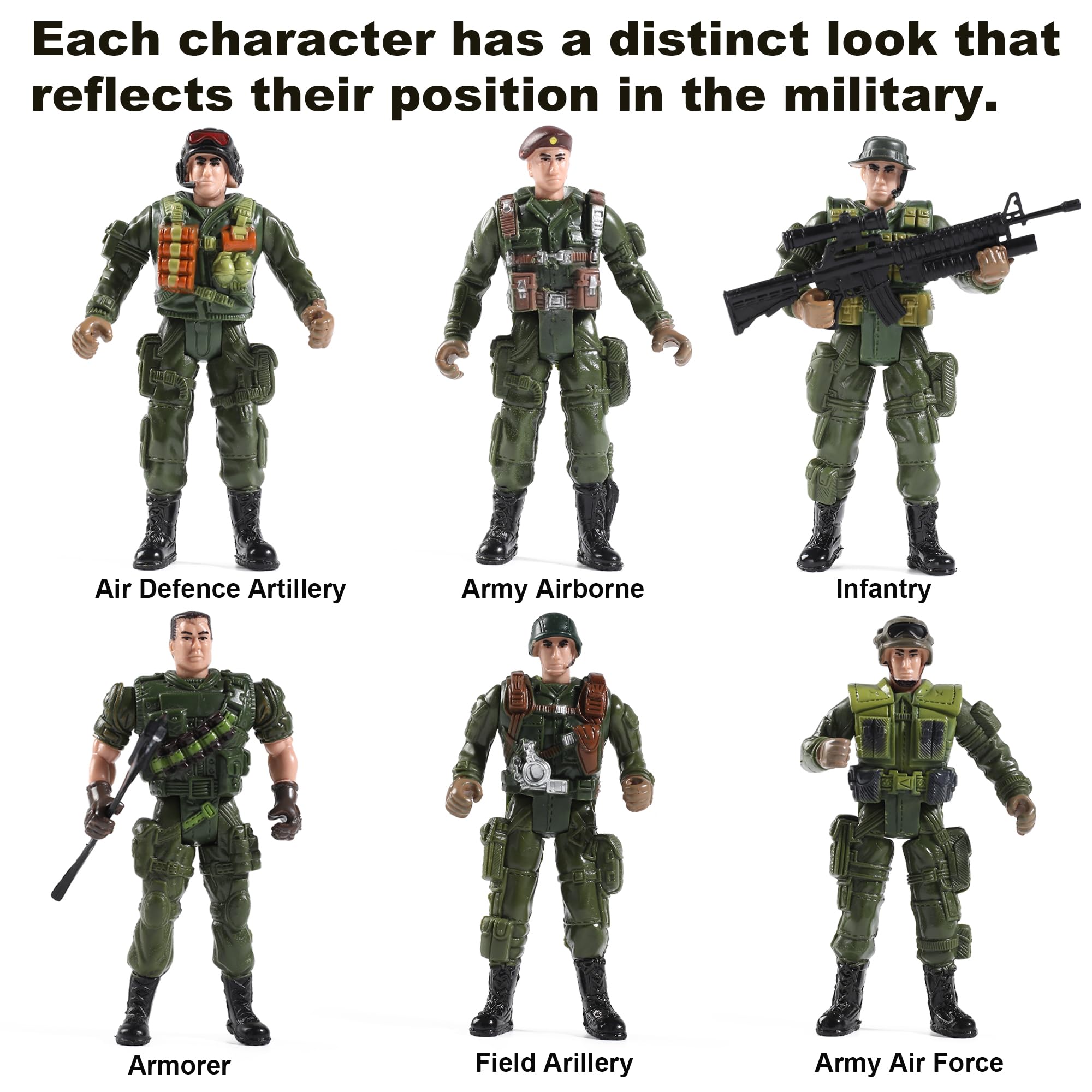 Foto 5 pulgar | Figuras De Acción Toy Soldiers Del Ejército Estadounidense Y Del Equipo Swat, 12 Unidades - Venta Internacional.