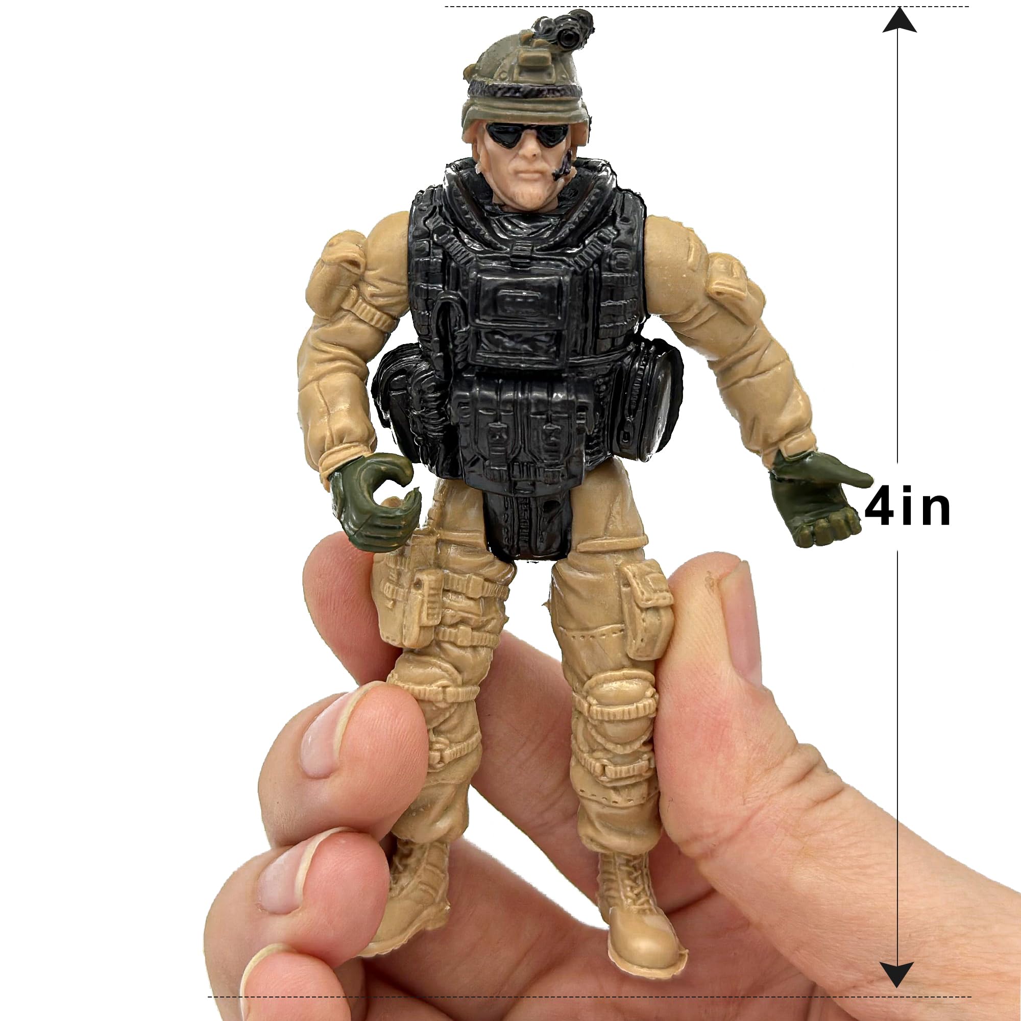 Foto 8 pulgar | Figuras De Acción Toy Soldiers Del Ejército Estadounidense Y Del Equipo Swat, 12 Unidades - Venta Internacional.