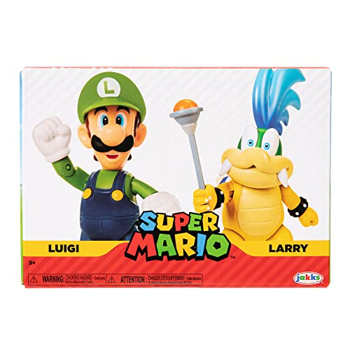 Foto 2 pulgar | Figura De Acción Super Mario Nintendo 4 2 Pack Luigi Vs. Larry - Venta Internacional.