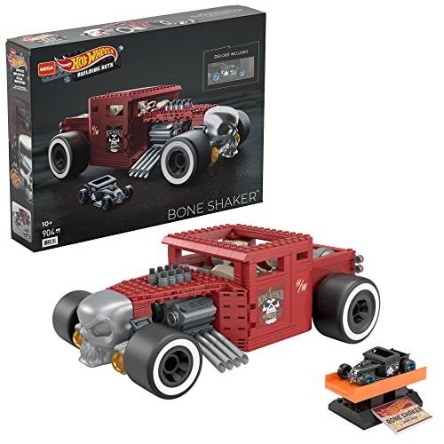 Set De Construcción Mega Hot Wheels Bone Shaker Con Ruedas Giratorias - Venta Internacional.
