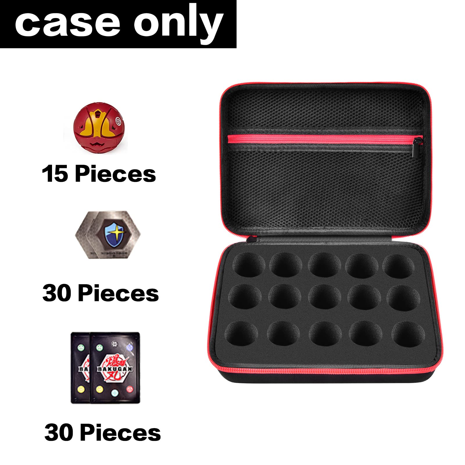 Foto 3 pulgar | Estuche Organizador De Juguetes Comecase Para Figuras De Bakugan - Venta Internacional.