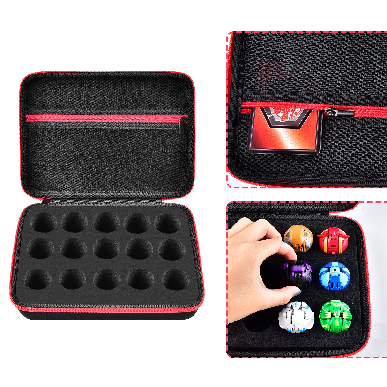 Foto 4 | Estuche Organizador De Juguetes Comecase Para Figuras De Bakugan - Venta Internacional.