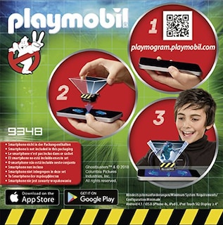 Foto 3 | Figura Los Cazafantasmas Ii De Playmobil Raymond Stantz Con Playmogra - Venta Internacional.