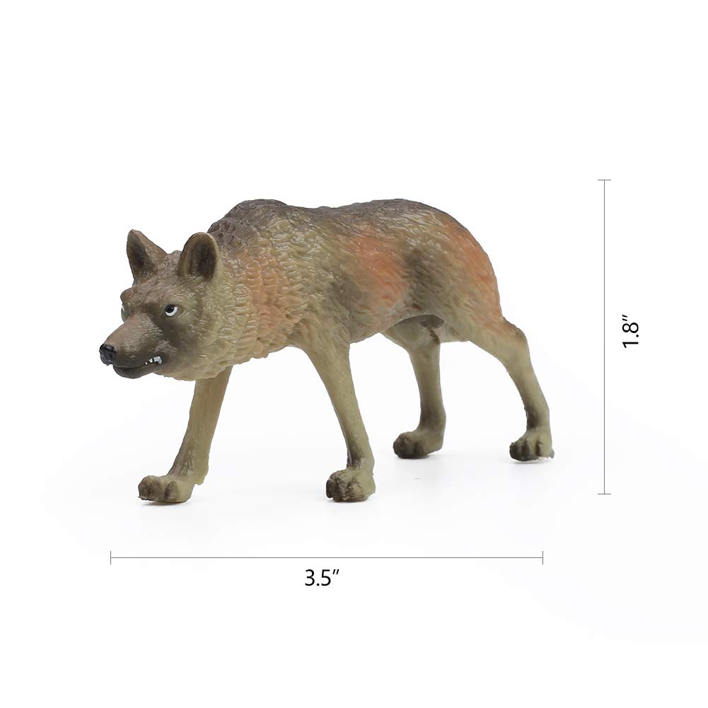 Foto 5 pulgar | Set De Figuras De Juguete Restcloud Wolf, 7 Piezas, Figuras De Animales Lobo - Venta Internacional.