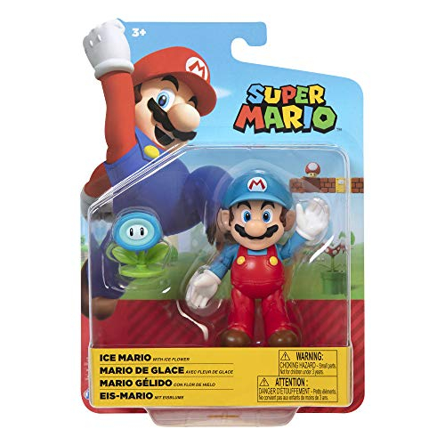 Foto 8 pulgar | Figura De Acción Super Mario Ice Mario De 10 Cm Con Acceso A Flores De Hielo - Venta Internacional.