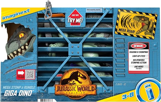 Dinosaurio Mattel F-p Imaginext Jurassic World Mega Rugido Salvaje