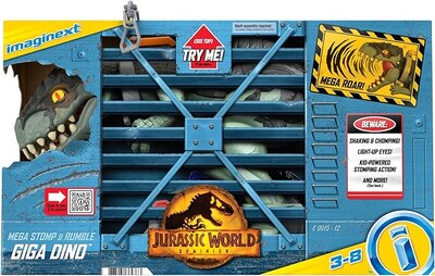 Foto 1 | Dinosaurio Mattel F-p Imaginext Jurassic World Mega Rugido Salvaje