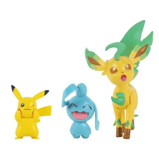 Foto 5 | Set de Figuras Pokémon Pkw0178 con Pikachu, Wynaut y Leafeon - Venta Internacional