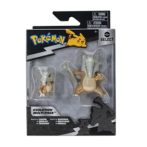 Foto 3 pulgar | Juego de Figuras Cubone Y Marowak De Pokémon Select Evolutio - Venta Internacional