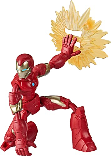 Foto 2 pulgar | Figura de Acción Hasbro Marvel Avengers Bend And Flex Iron Man - Venta Internacional