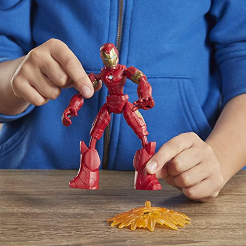 Foto 3 pulgar | Figura de Acción Hasbro Marvel Avengers Bend And Flex Iron Man - Venta Internacional