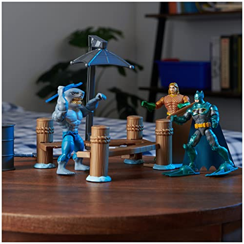 Foto 6 pulgar | Playset Dc Comics Gotham City Harbor Chaos con Batman Aquama - Venta Internacional