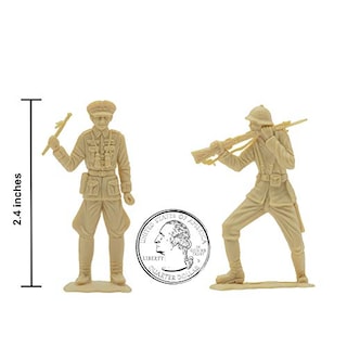 Foto 3 | Soldados de la Segunda Guerra Mundial Army Men 36 piezas color Tostado