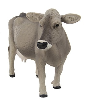 Foto 4 | Figura de Juguete Safari Ltd Farm Collection Vaca Suiza Marrón - Venta Internacional