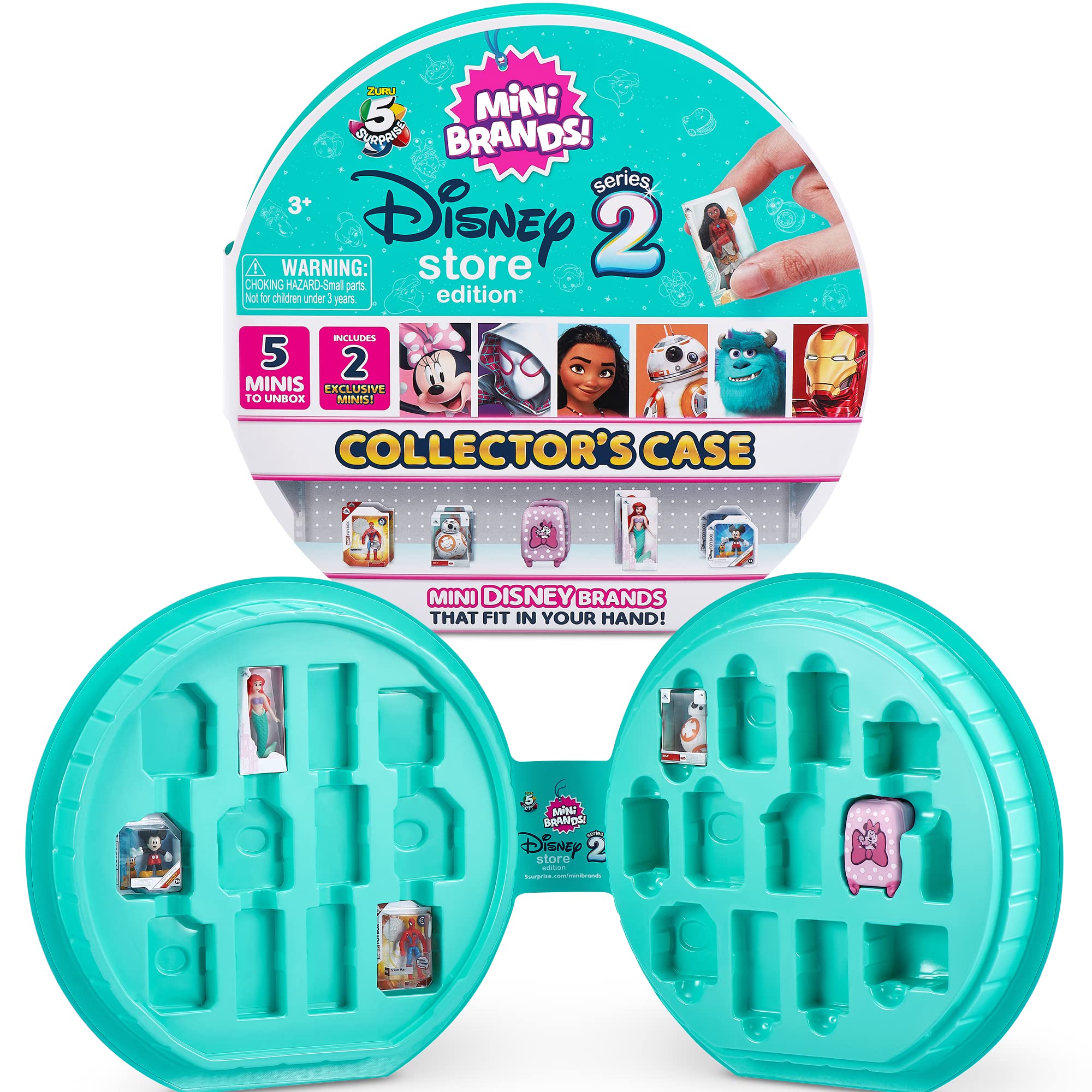 Estuche coleccionista 5 Minimarcas Disney Surprise Serie 2