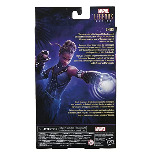 Foto 3 | Figura de Acción Black Panther Shuri de la Serie Marvel Legends - Venta Internacional