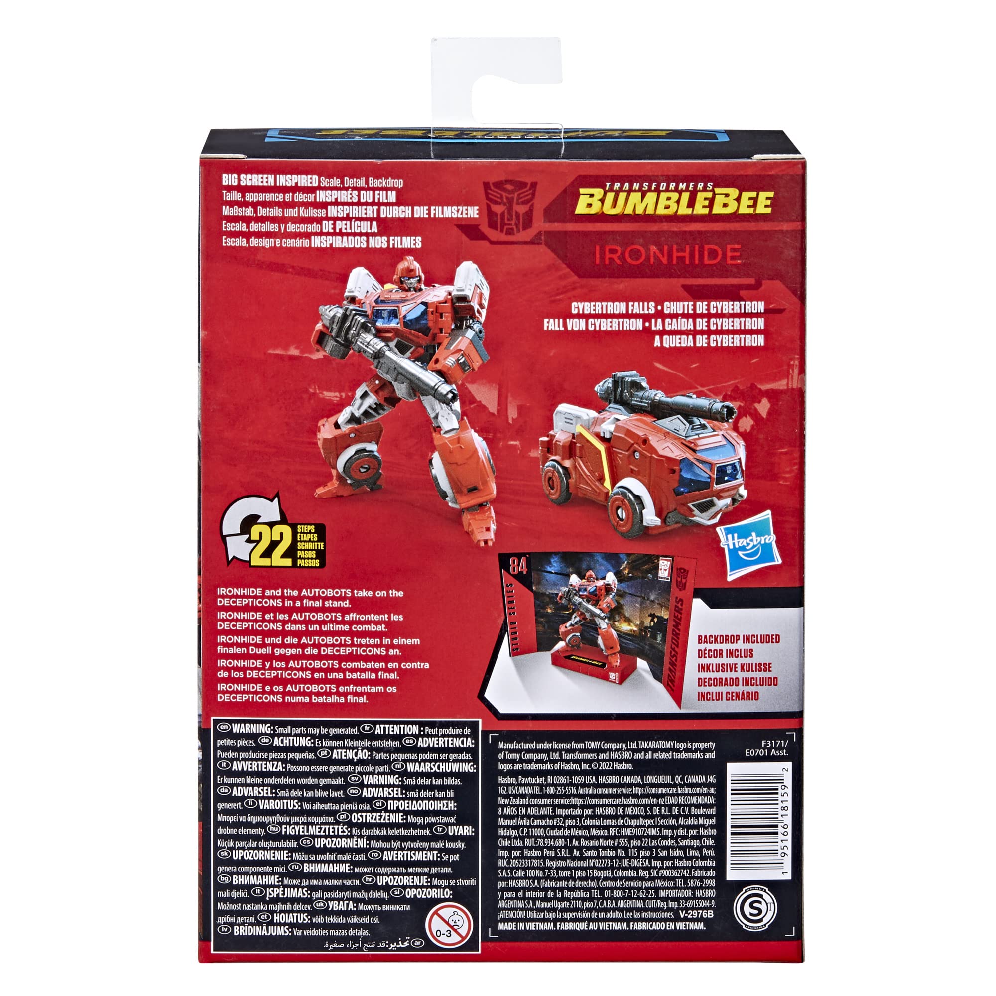 Foto 5 pulgar | Figura de Acción Transformers Studio Series 84 Deluxe Bumblebee Ironhide - Venta Internacional