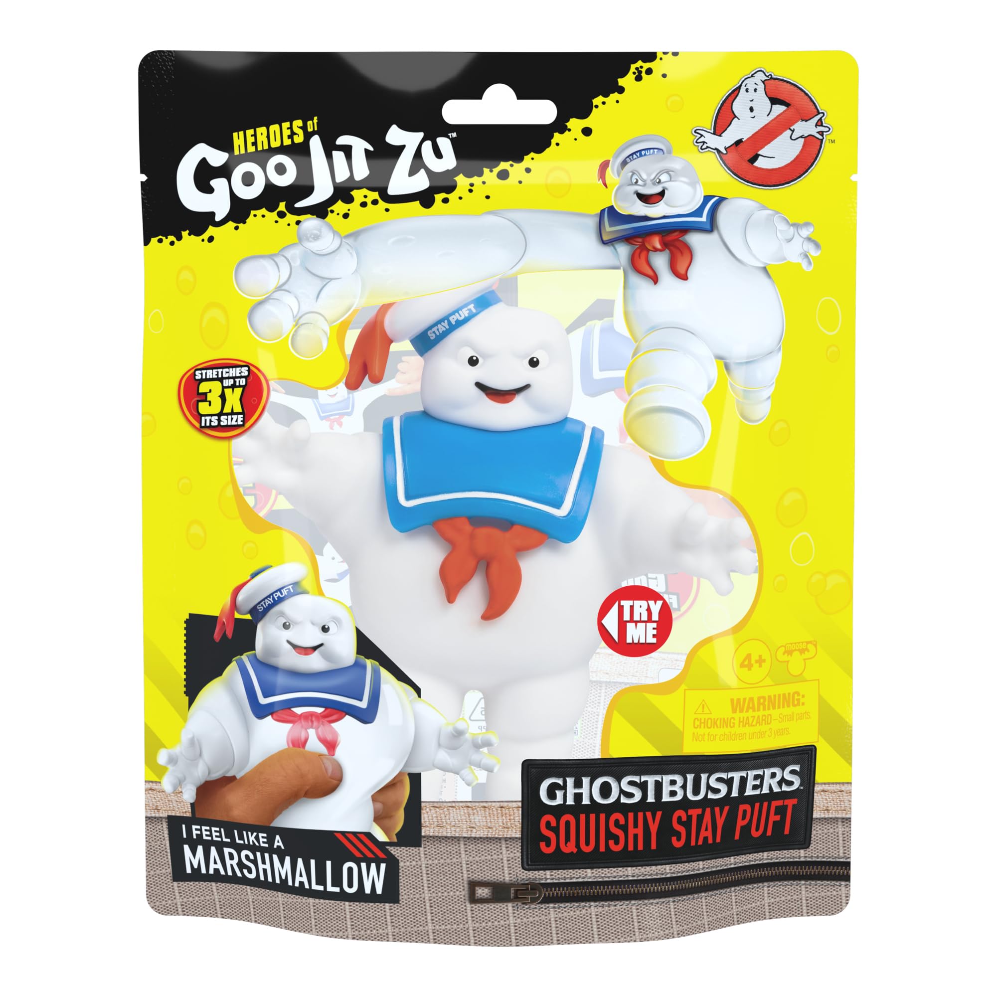 Foto 4 pulgar | Figura de Acción Heroes Of Goo Jit Zu Ghostbusters Squishy Stay Puft - Venta Internacional