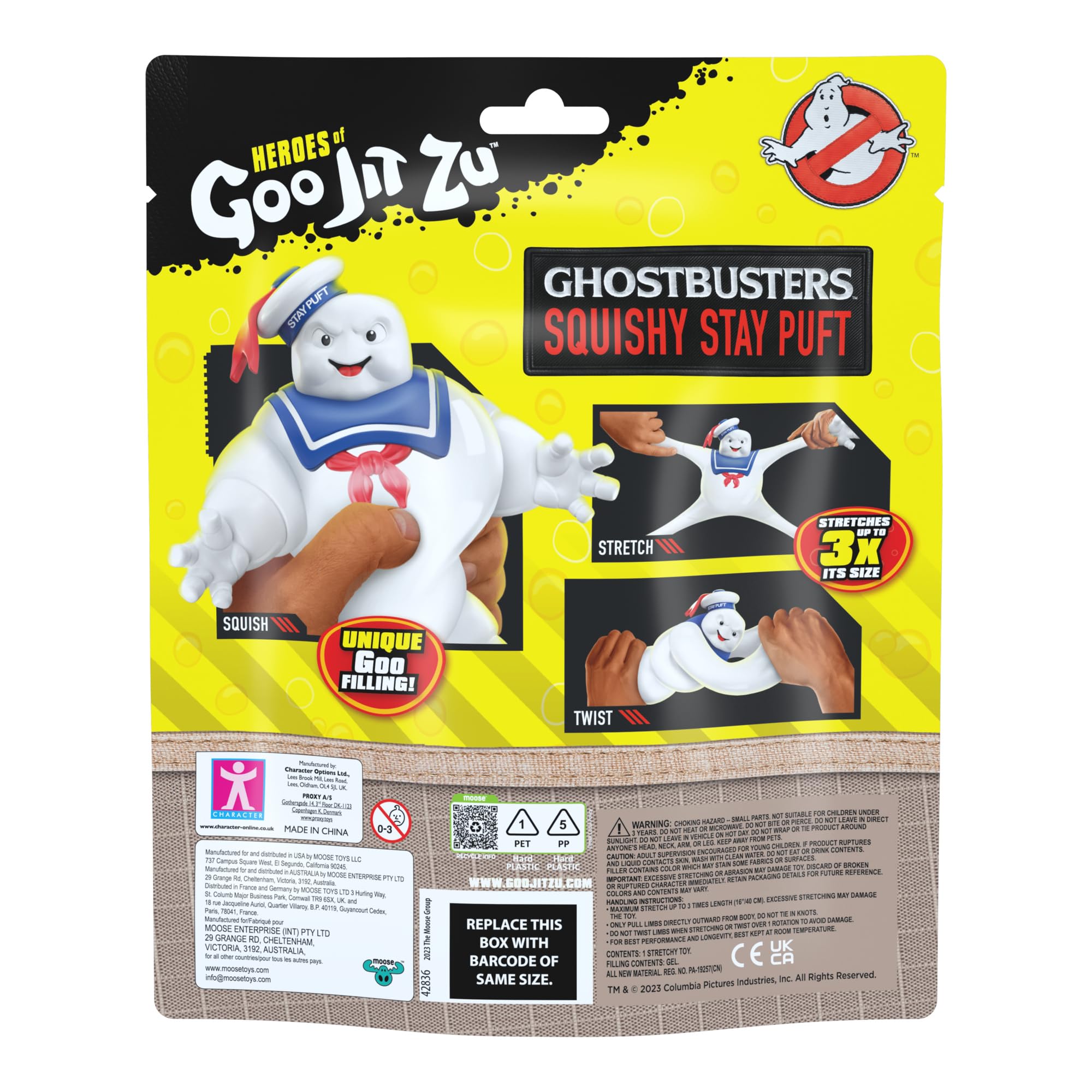 Foto 6 pulgar | Figura de Acción Heroes Of Goo Jit Zu Ghostbusters Squishy Stay Puft - Venta Internacional