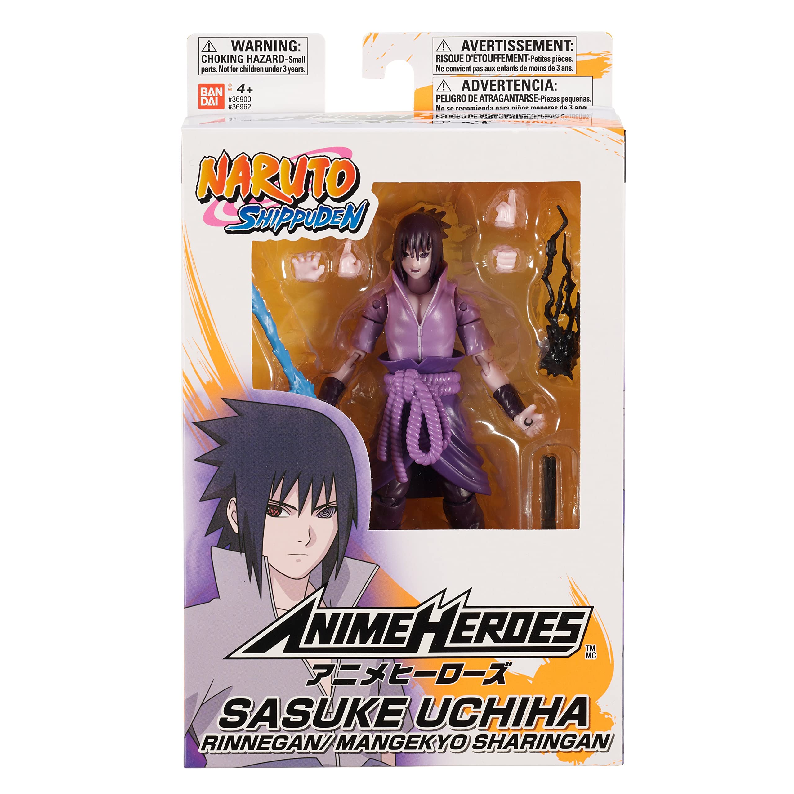 Foto 8 pulgar | Figura Anime Heroes Naruto Sasuke Uchiha Rinnegan - Venta Internacional