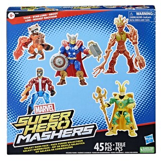 Foto 2 | Figuras de Acción: Superhéroes de Marvel, Mashers Thor y Guardianes - Venta Internacional