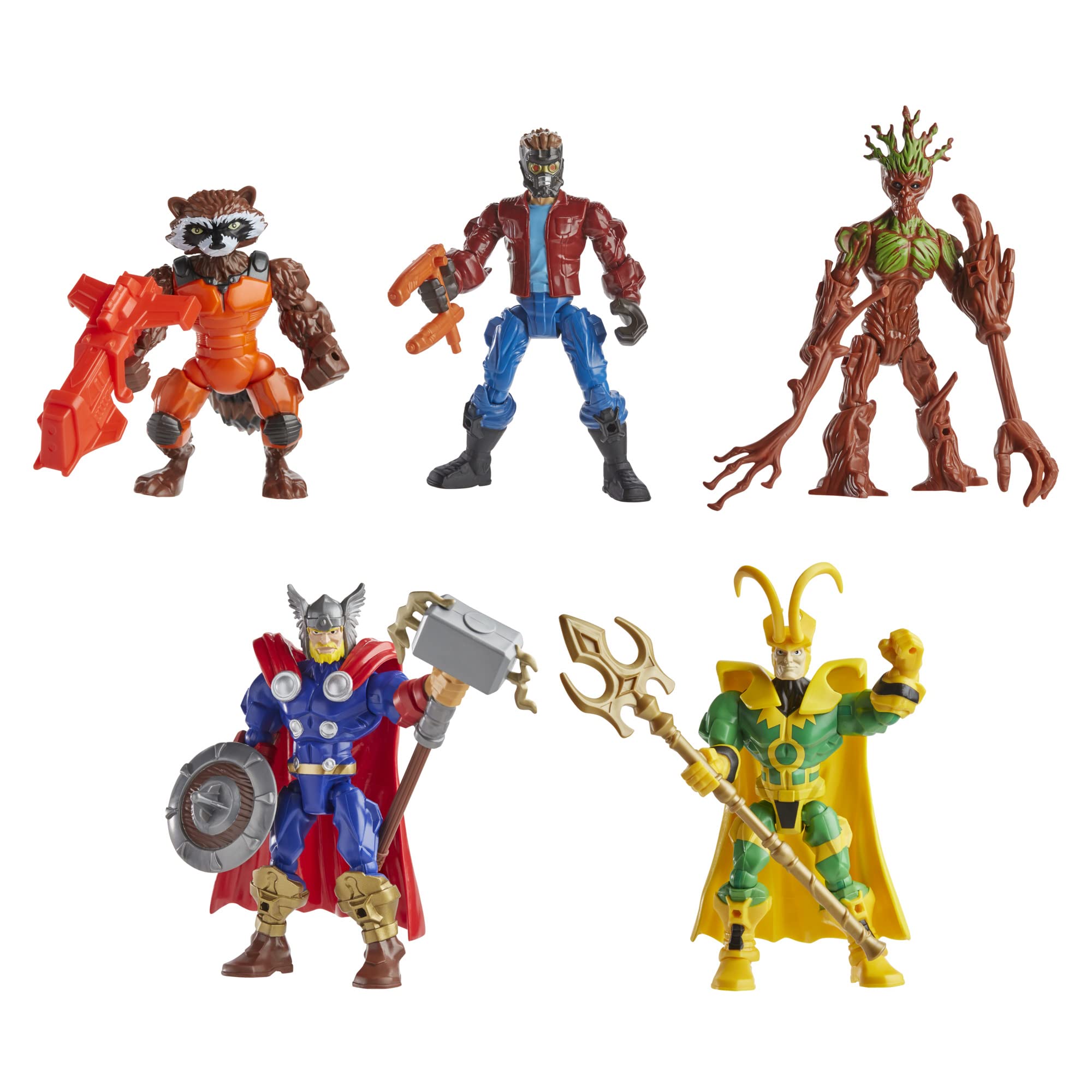 Foto 5 pulgar | Figuras de Acción: Superhéroes de Marvel, Mashers Thor y Guardianes - Venta Internacional