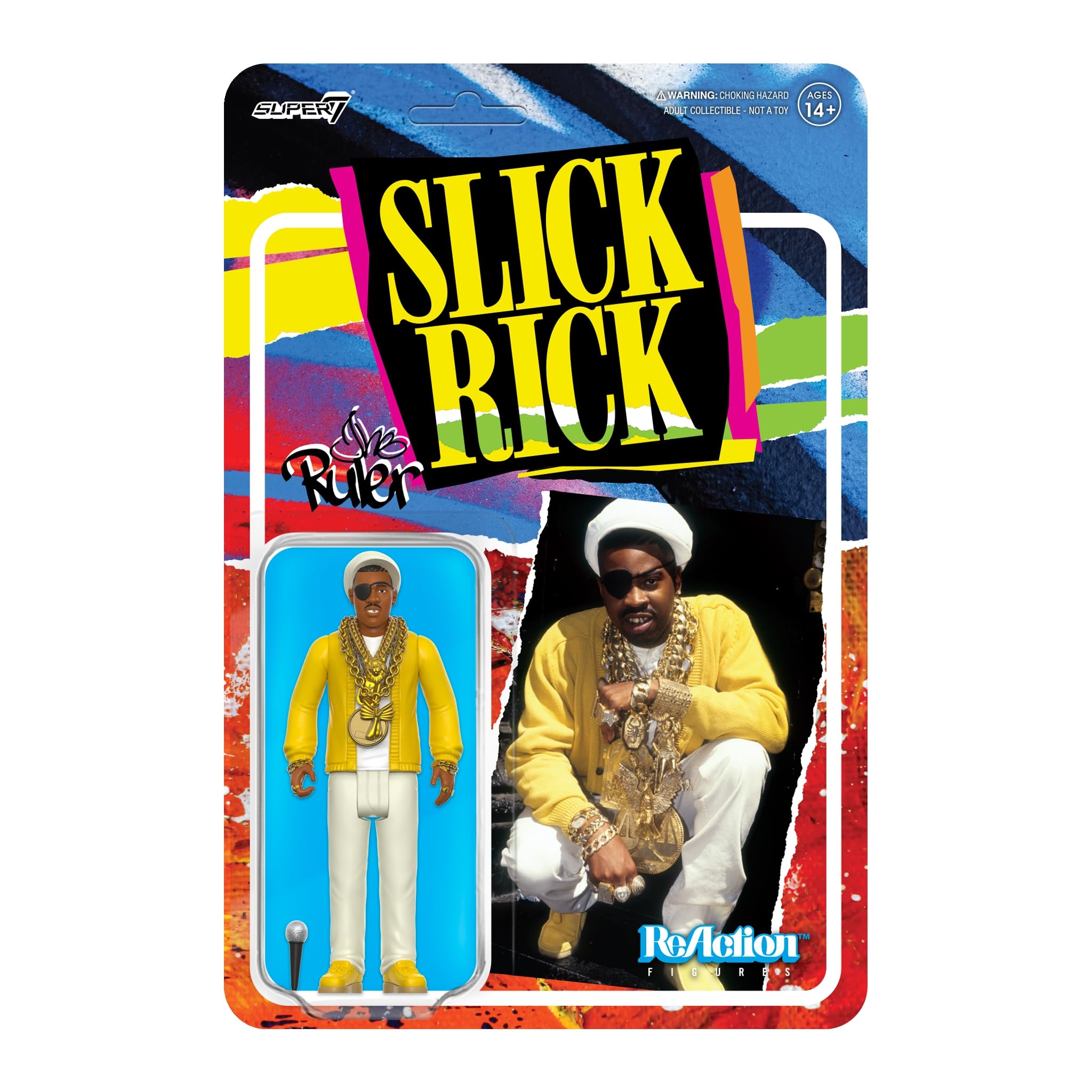Figura de Acción Super7 Slick Rick The Ruler con Acceso. - Venta Internacional