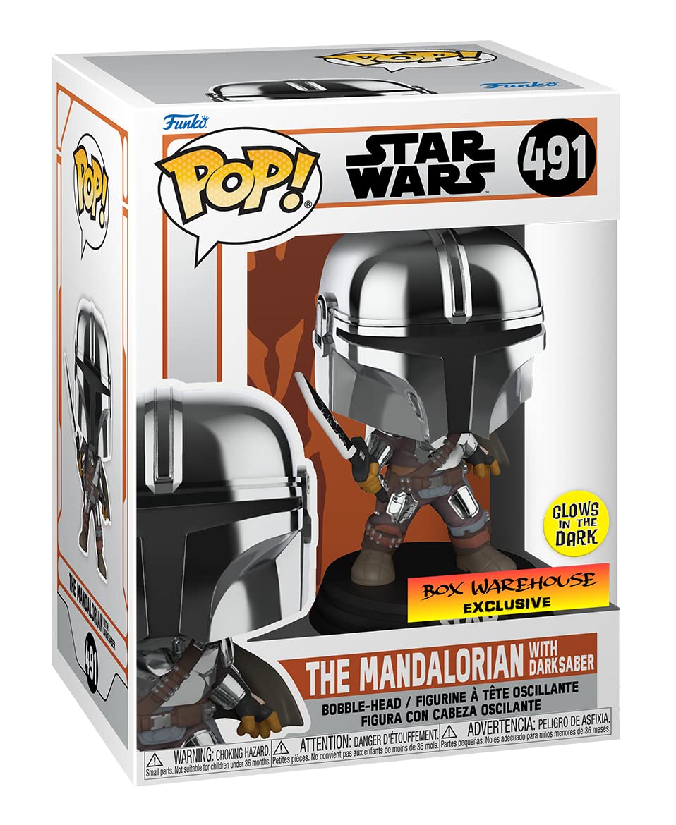 Foto 3 pulgar | Figura de Acción Pop Funko Star Wars Mandalorian con Darksaber - Venta Internacional