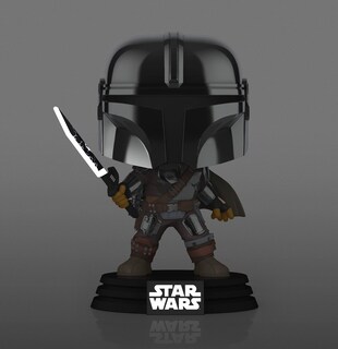 Foto 3 | Figura de Acción Pop Funko Star Wars Mandalorian con Darksaber - Venta Internacional