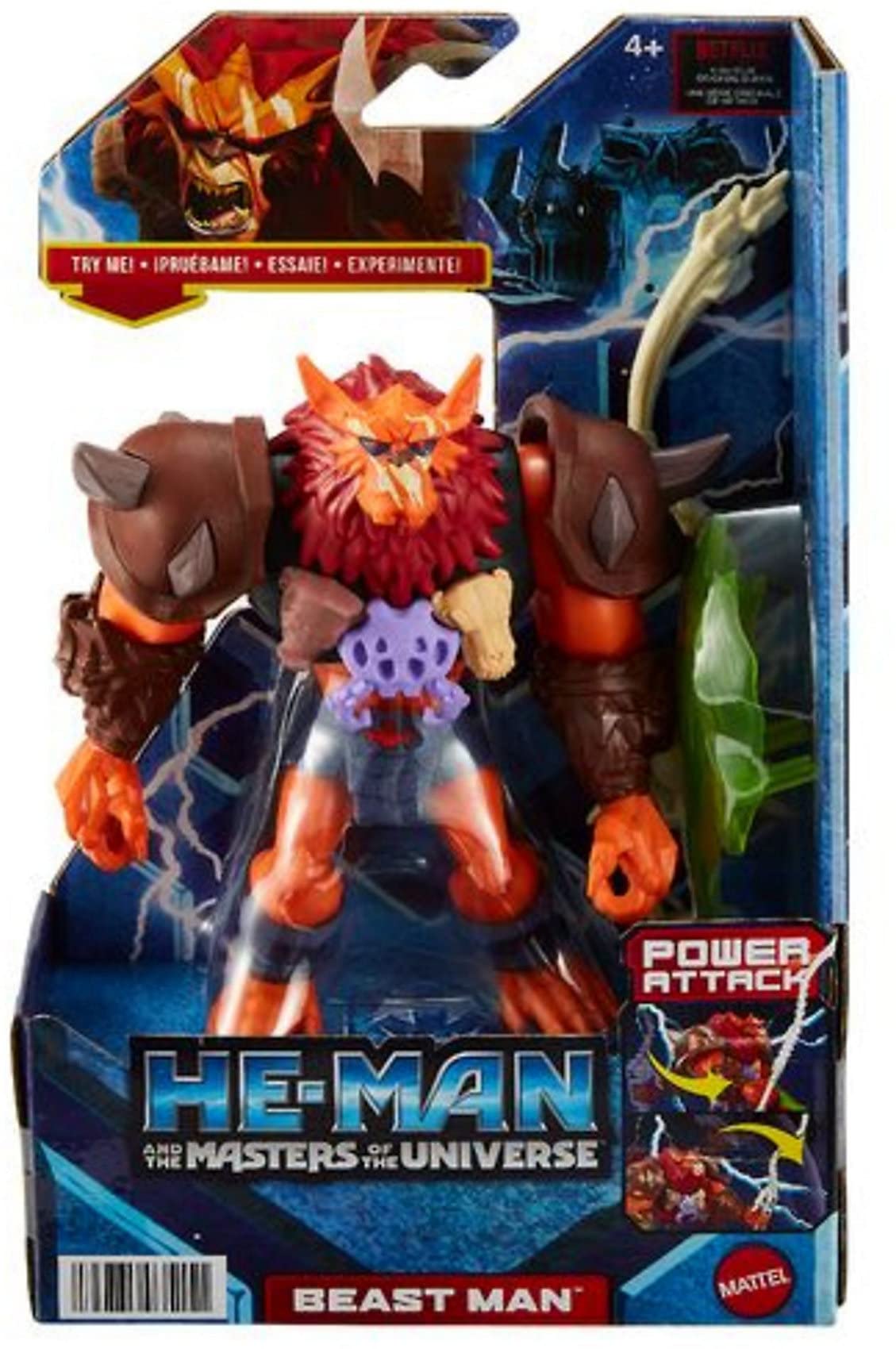 Foto 7 pulgar | Figura de Acción Masters Of The Universe He-man Beast Man - Venta Internacional
