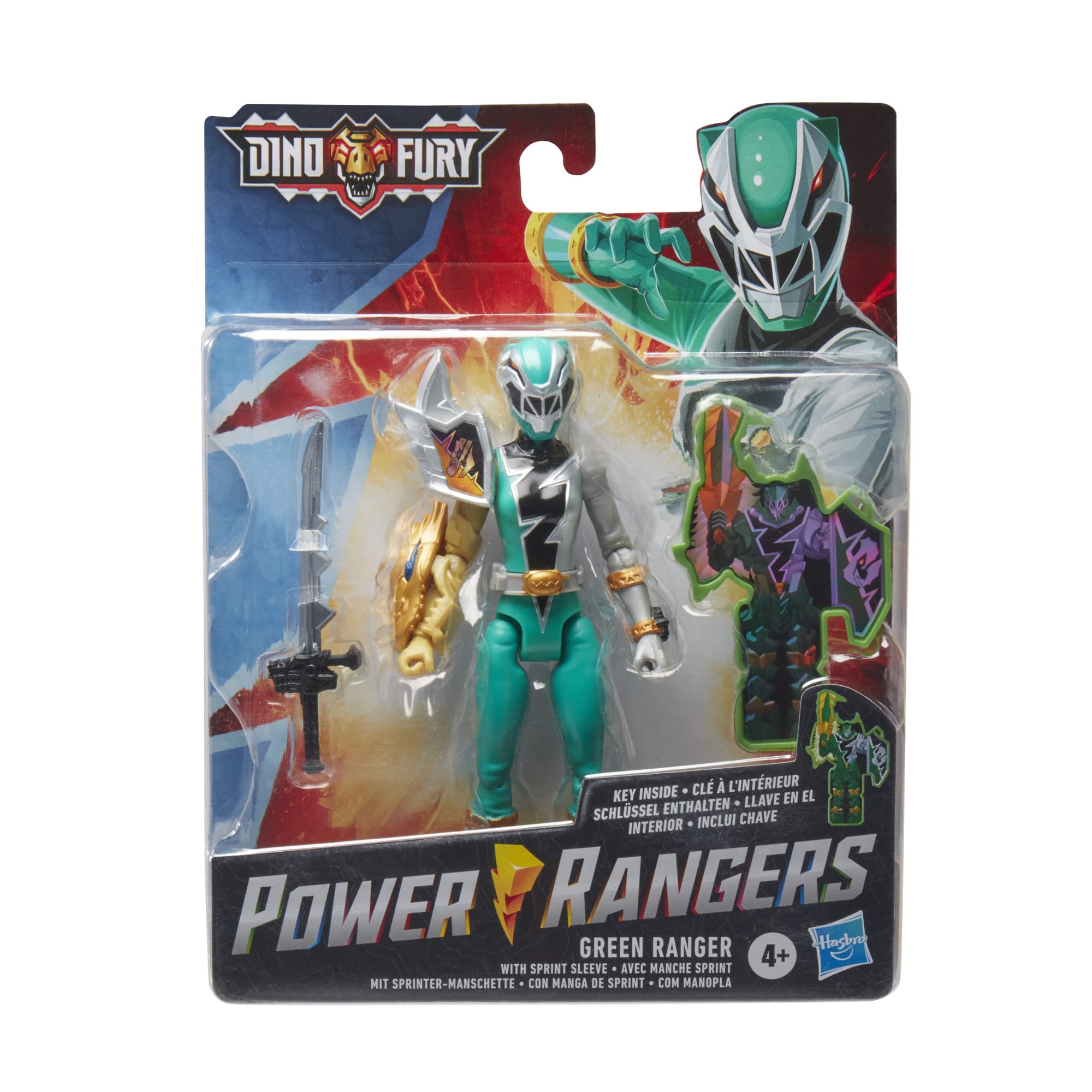 Foto 3 pulgar | Figura de Acción Toy Power Rangers Dino Fury Green Ranger - Venta Internacional