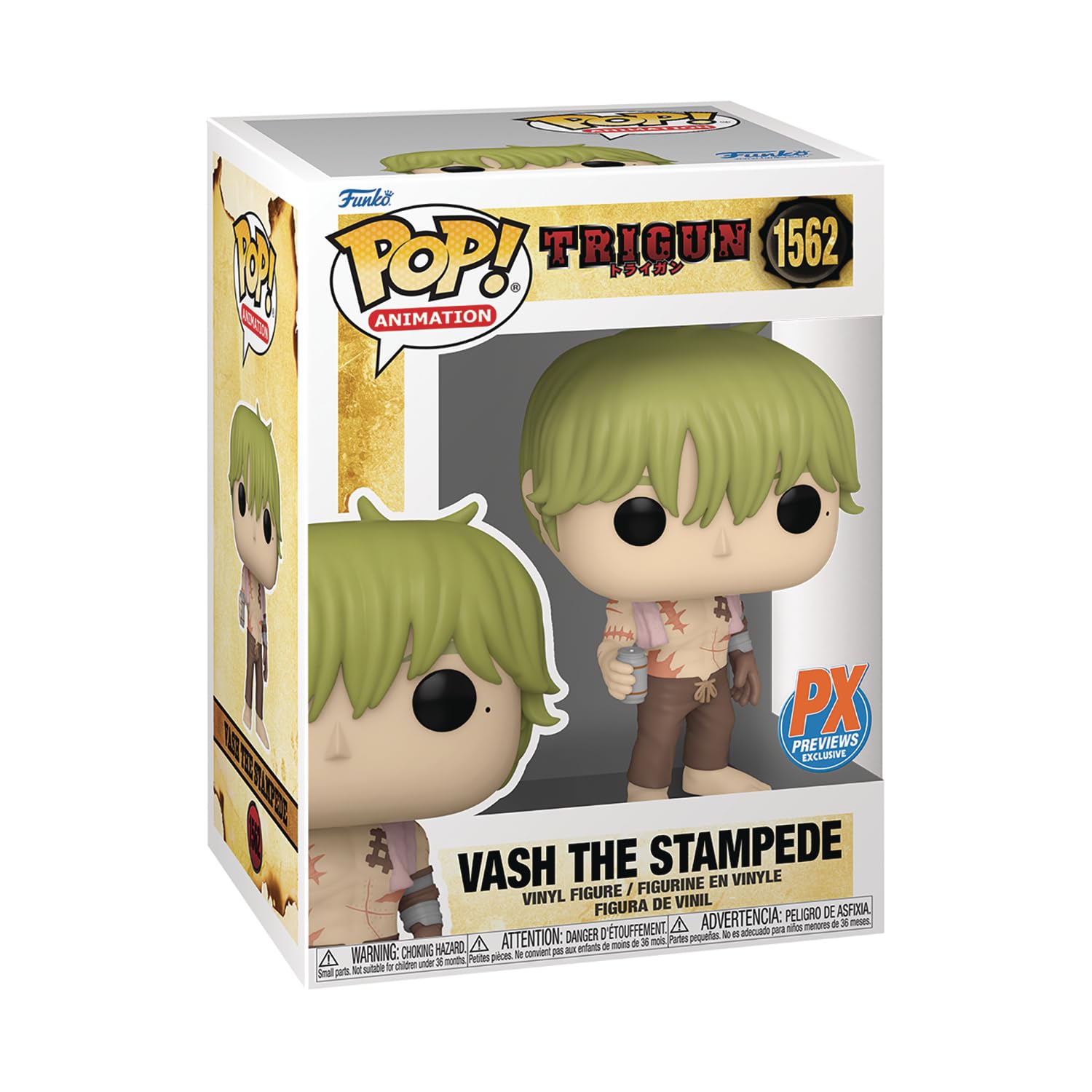 Foto 2 pulgar | Figura Funko Pop! Trigun de Animación Vash The Stampede 10 cm - Venta Internacional
