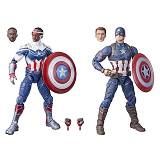 Foto 1 | Figuras De Acción Capitán América De La Serie Marvel Legends, Paquete De 2 - Venta Internacional.