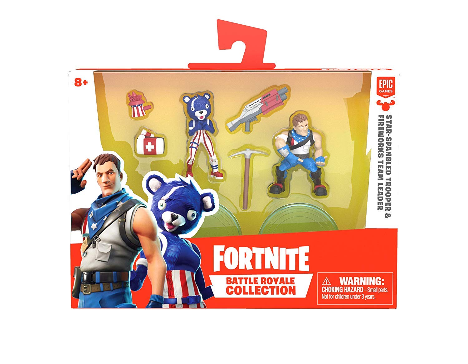 Foto 3 pulgar | Figuras de Acción Fortnite Battle Royale Star-spangled Trooper & Fireworks Team Leader 2 piezas - Venta Internacional